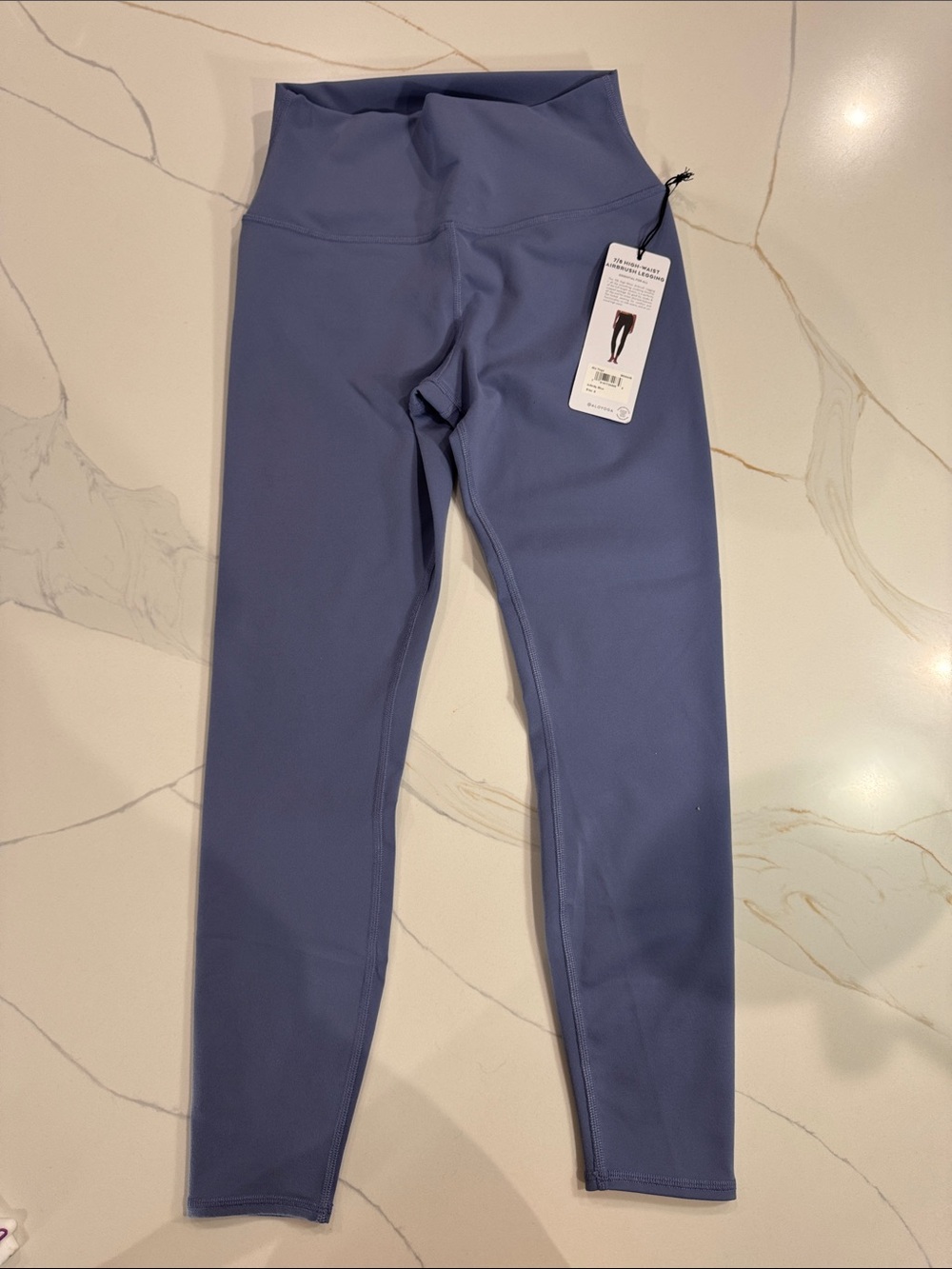 ALO Yoga 7/8 High-Waist Airbrush Legging - Light Blue